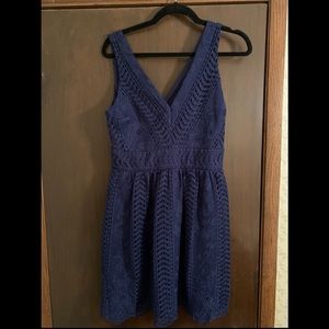 Beautiful navy blue, lace dress.